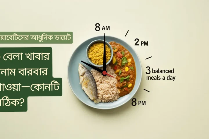 ডায়াবেটিসের আধুনিক ডায়েট: ৩ বেলা খাবার বনাম বারবার খাওয়া—কোনটি সঠিক?
